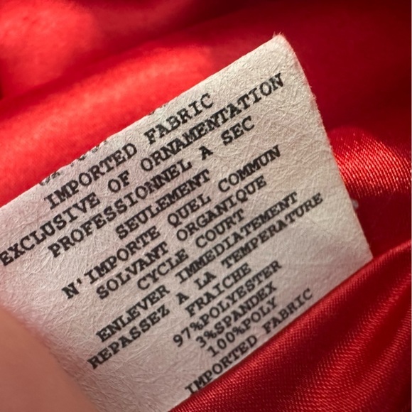 Vintage Jessica McClintock Dress Long Red Formal Satin Sexy Size 6 Extra Small - Picture 8 of 9